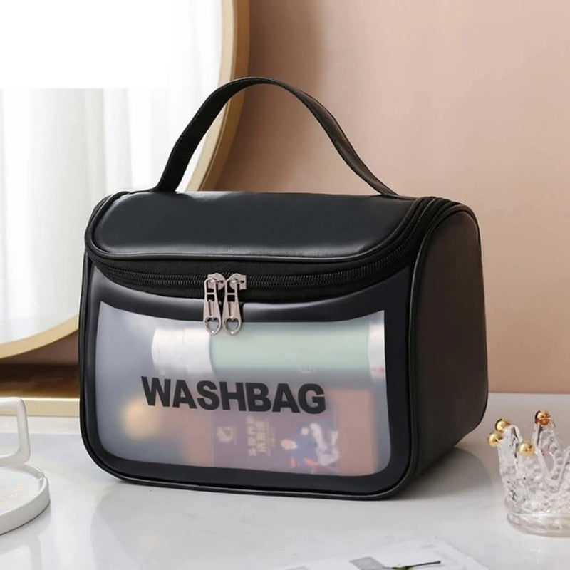 Single piece washbag / cosmetic bag measuring 22x12.5x16cm for travel or daily use