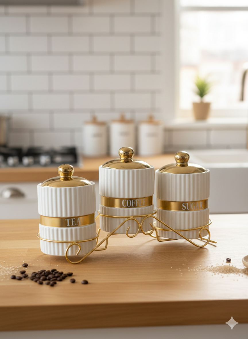 Ribbed Canister Set