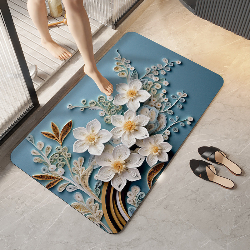 3D Bathroom Floor Mat,