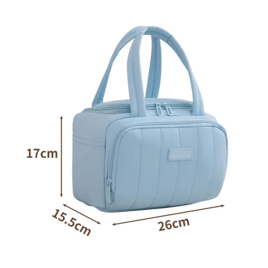 Single Layer Insulated Lunch Bag with Shoulder Strap