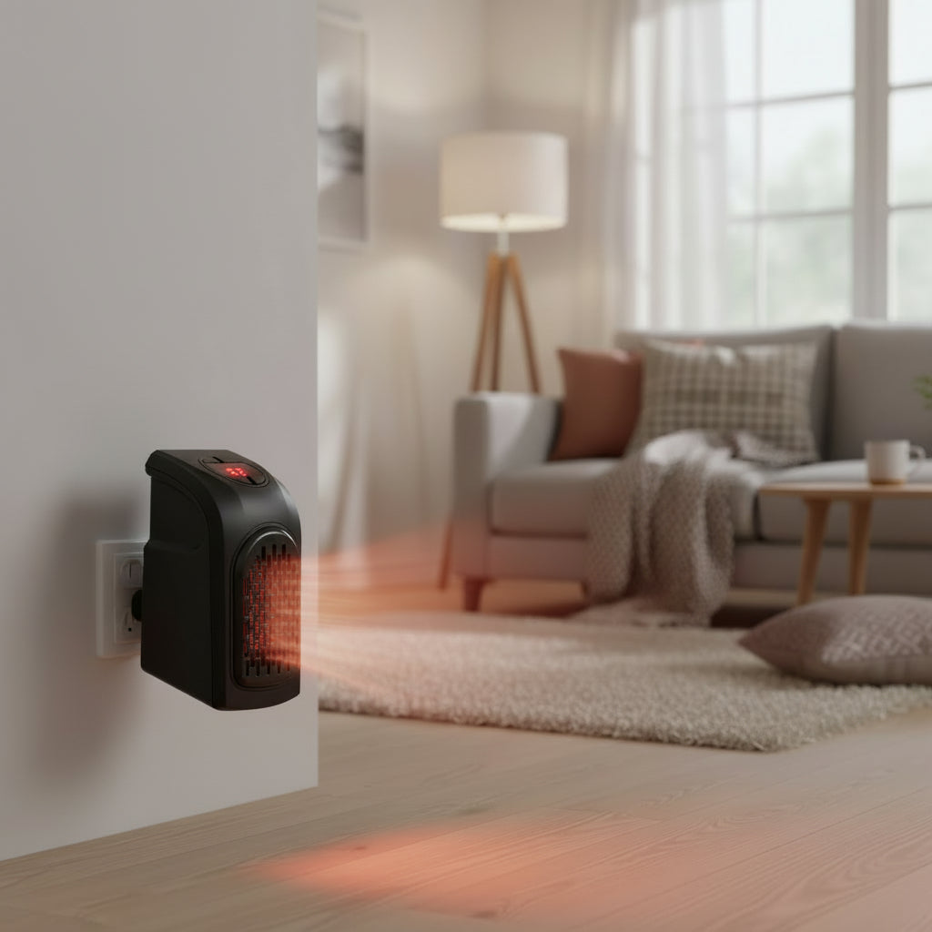 Portable mini electric room heater 400W compact design