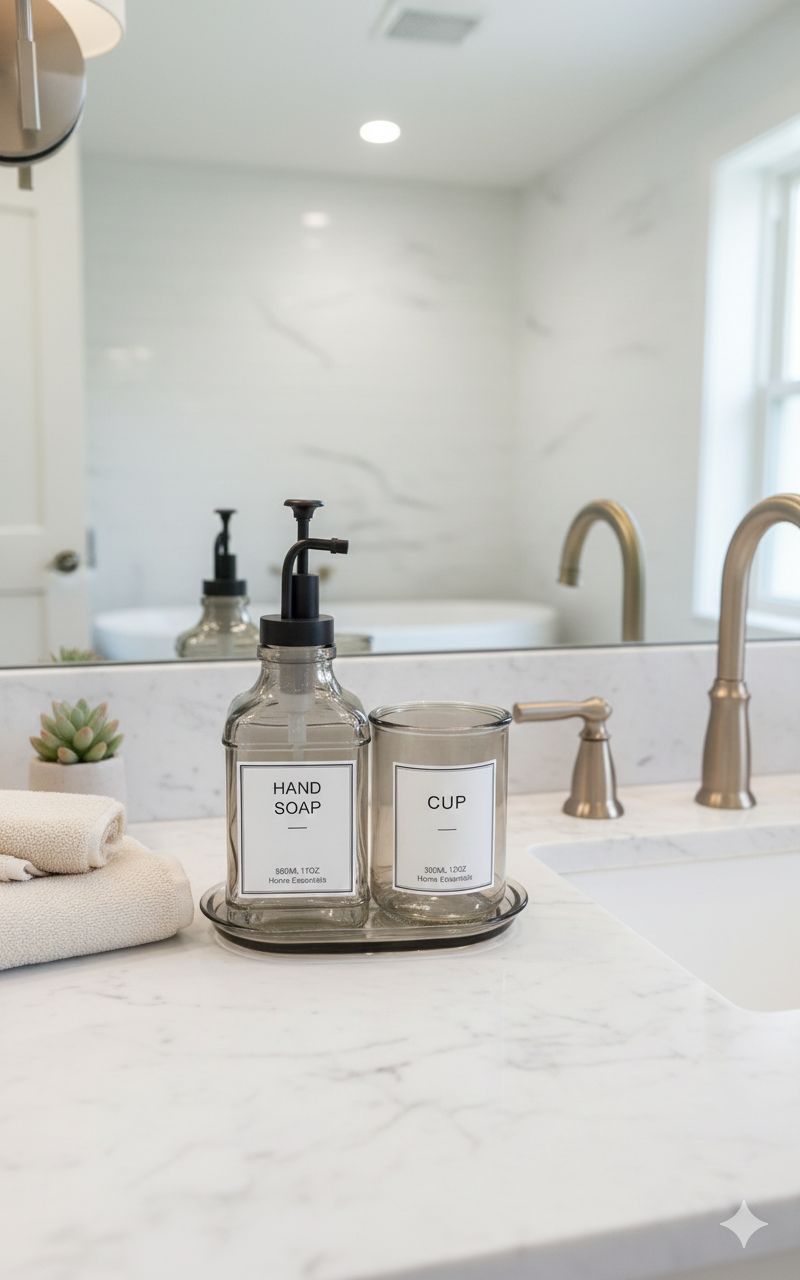 3pc  Glass Hand toSoap Dispenser