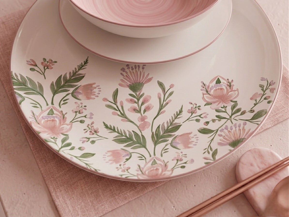 18-Piece Floral Dinner Set