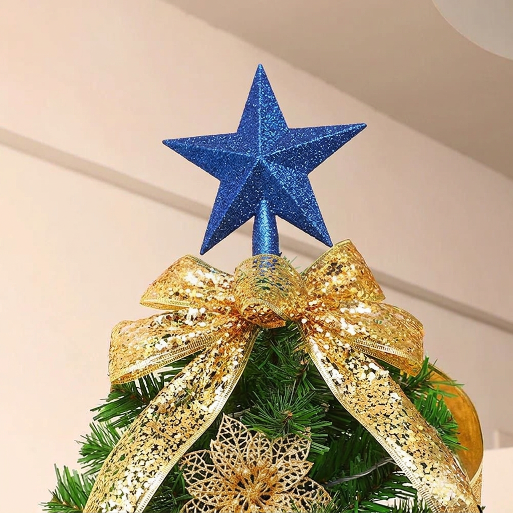 Christmas Tree Star Topper Decoration 3pcs