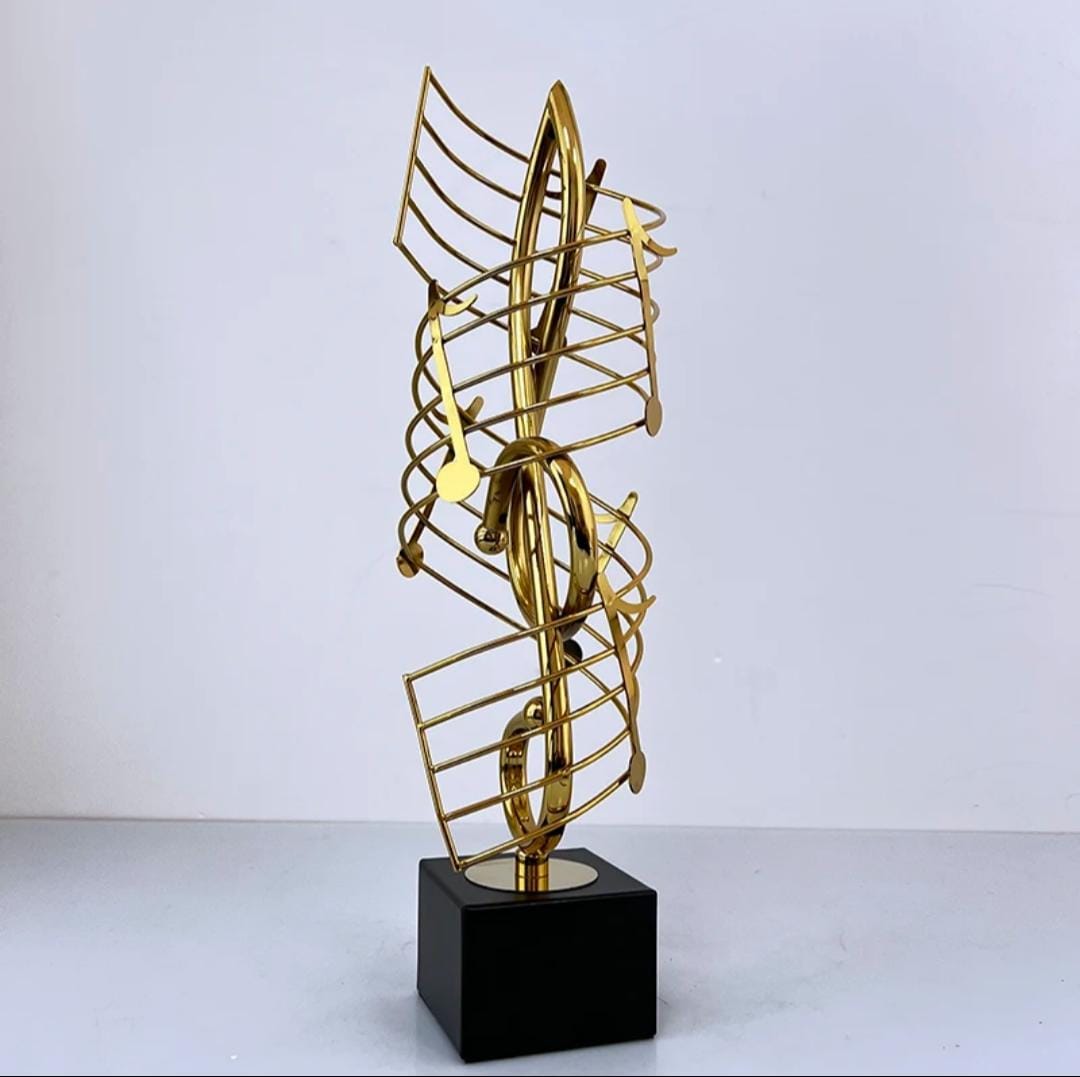 Golden Metal Musical Note Trophy