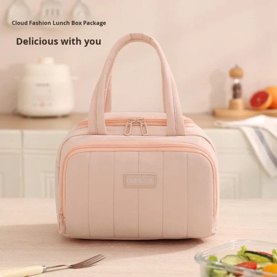 Single Layer Insulated Lunch Bag with Shoulder Strap
