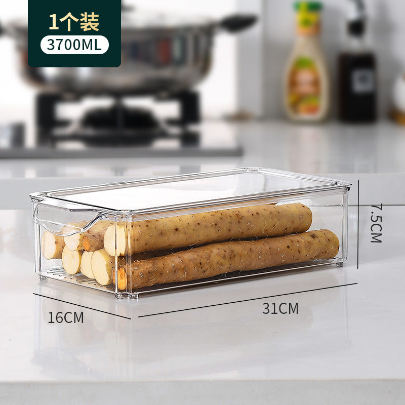 3 Piece Acrylic Fridge Storage Container Set