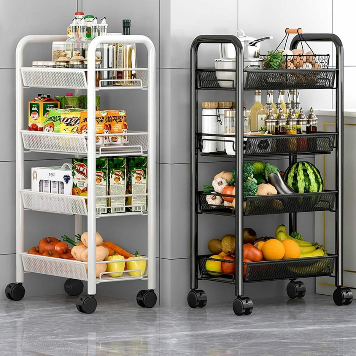 4 Layer Multifunctional Trolley