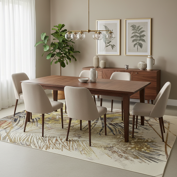 Gemelli Collections Oriental Weavers Isla KBORIE135 mustard yellow tropical palm leaf rug for indoor and outdoor use.