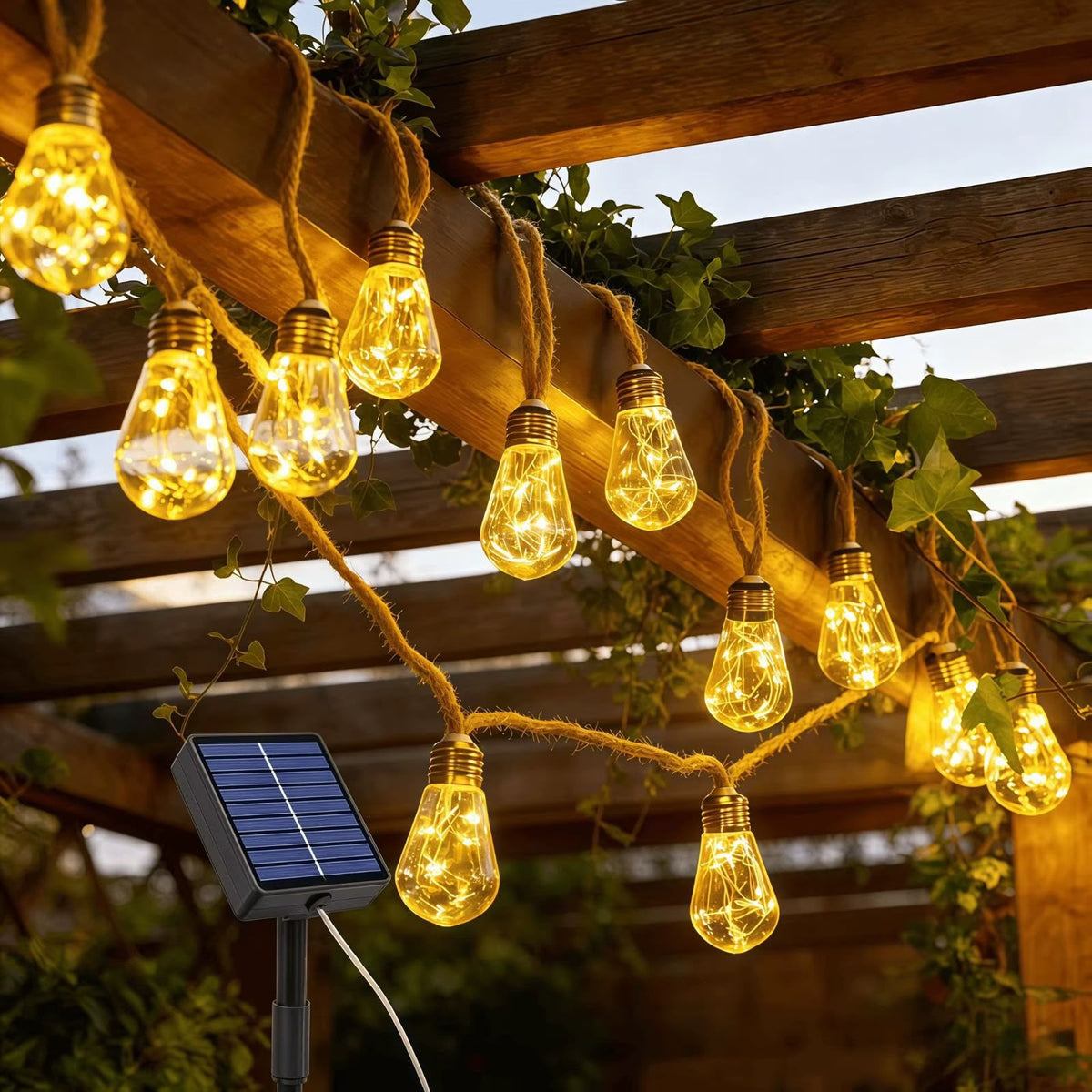 Gemelli Collections Solar Fairy String Lights 32m 300 LED 8 Modes outdoor garden patio balcony Christmas decoration