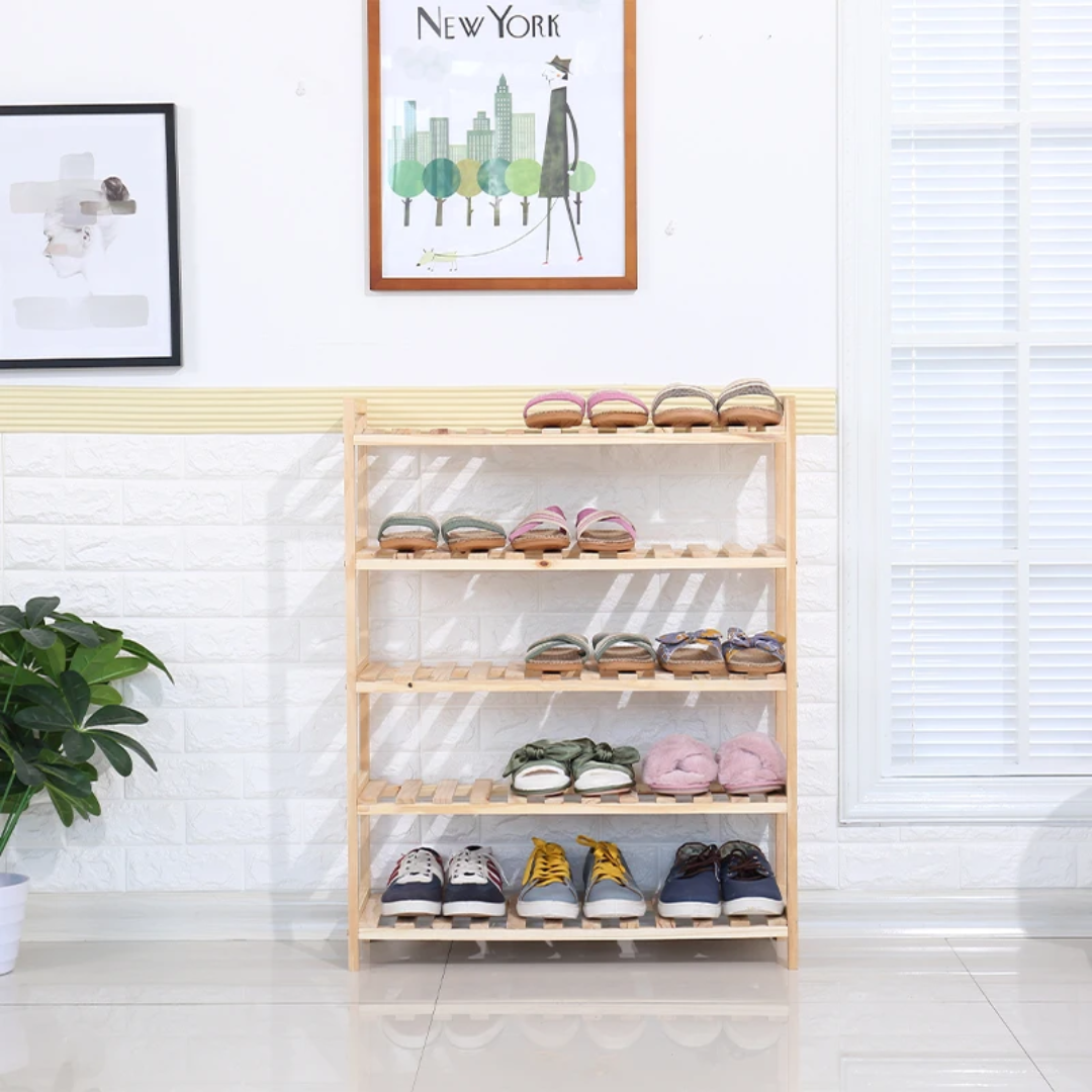 Bamboo Shoe Rack 4Tier