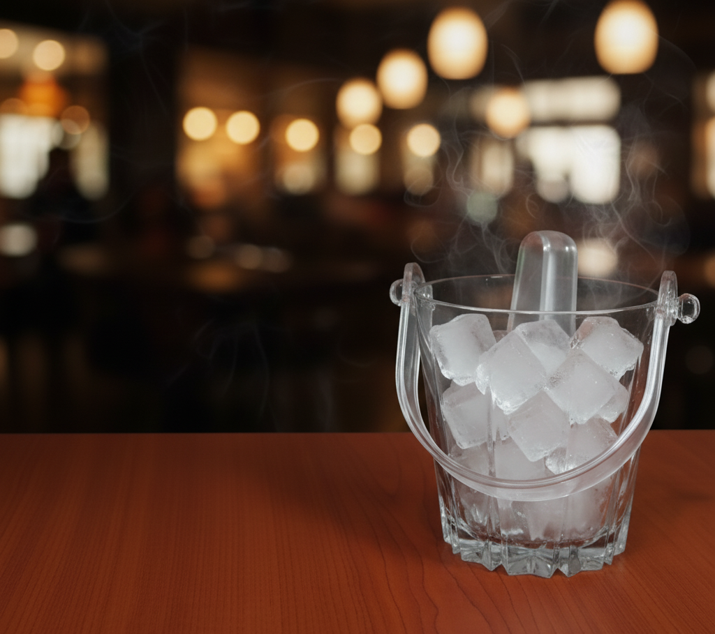 Gemelli Collections 130mm Karat glass ice bucket for home and events