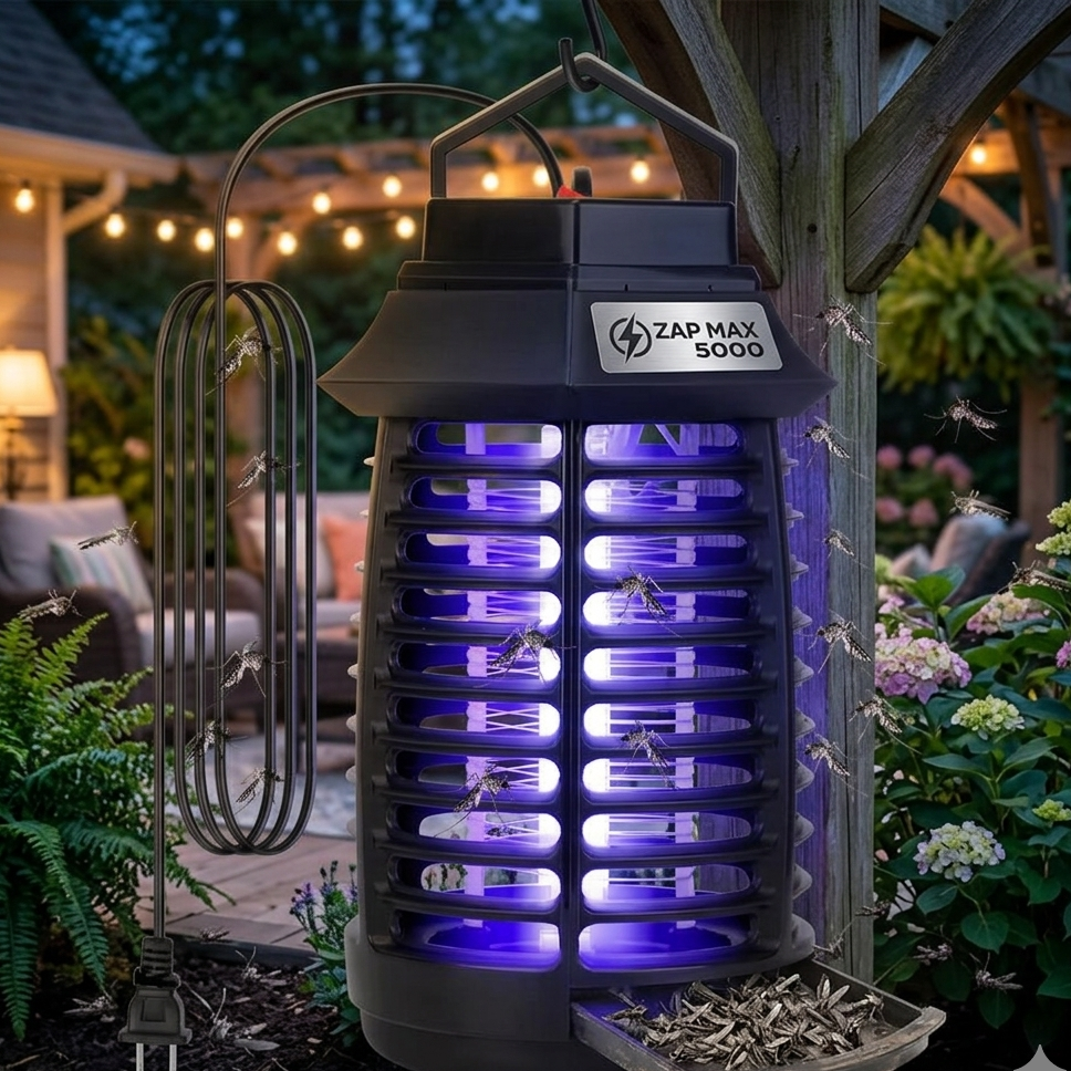 Gemelli Colllection electric mosquito killer lamp LED trap light chemical free silent portable indoor outdoor insect control lighting