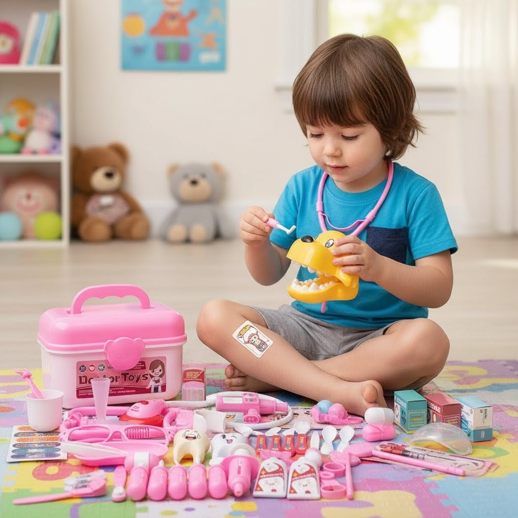 60 Piece Children Doctor Toy Set
