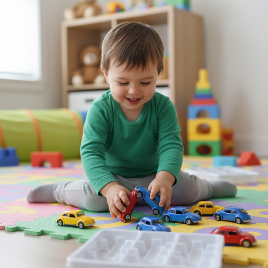 Mini Die Cast Volkswagen toy cars in assorted colours for kids’ play and collection