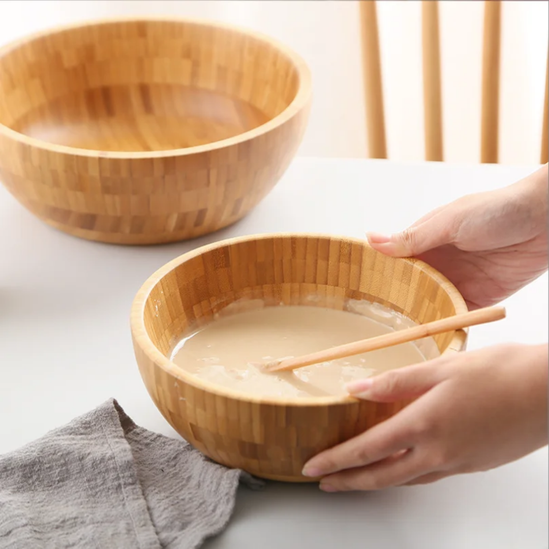 Bamboo Salad Bowl
