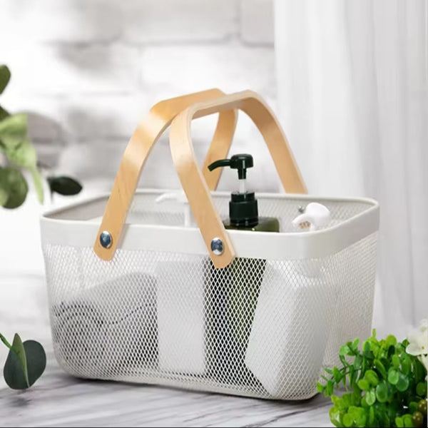 Large Mesh Plastic Storage Basket