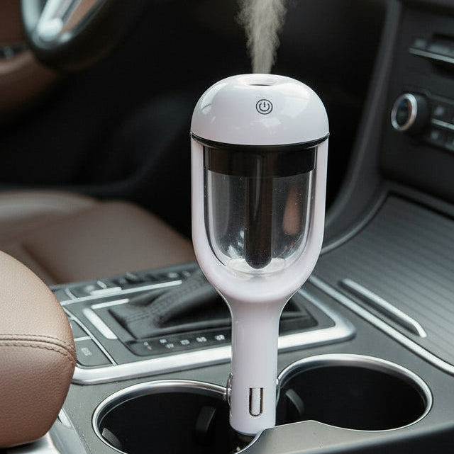12V car humidifier and essential oil diffuser with cool mist
