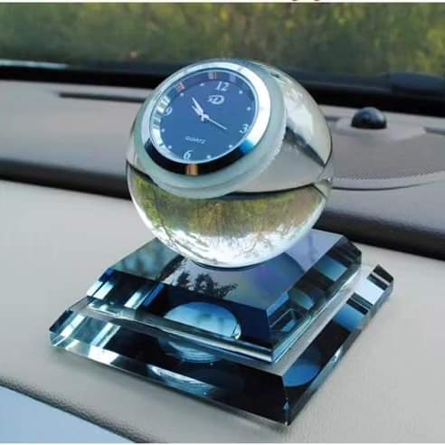 Small Crystal Glass Clock