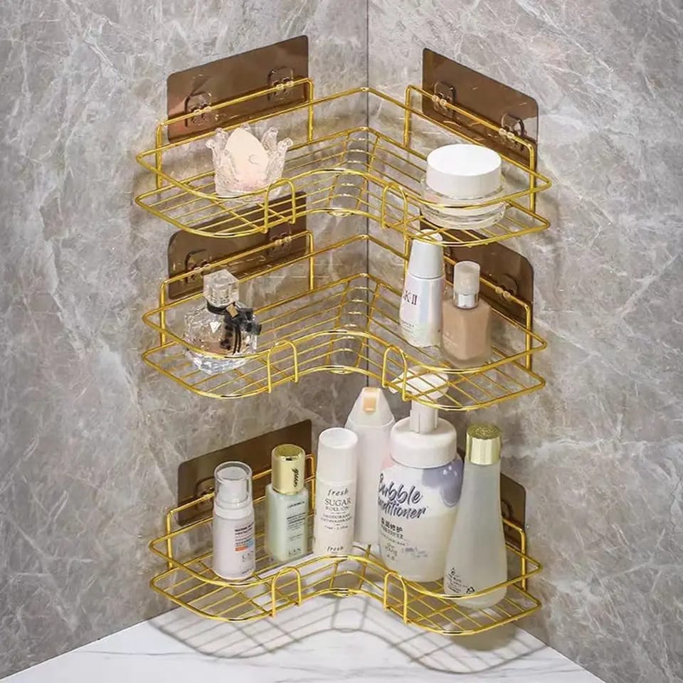 Gold Bathroom Shelf