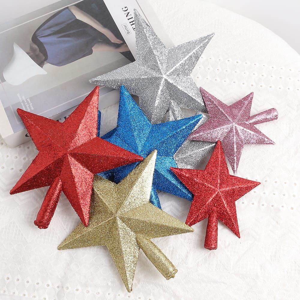 Christmas Tree Star Topper Decoration 3pcs
