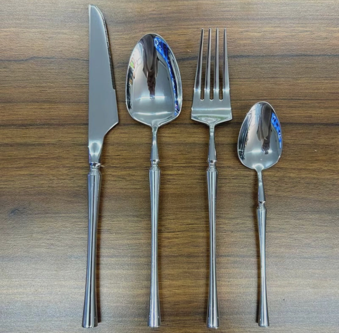24-Piece Heavy-Duty Cutlery Set