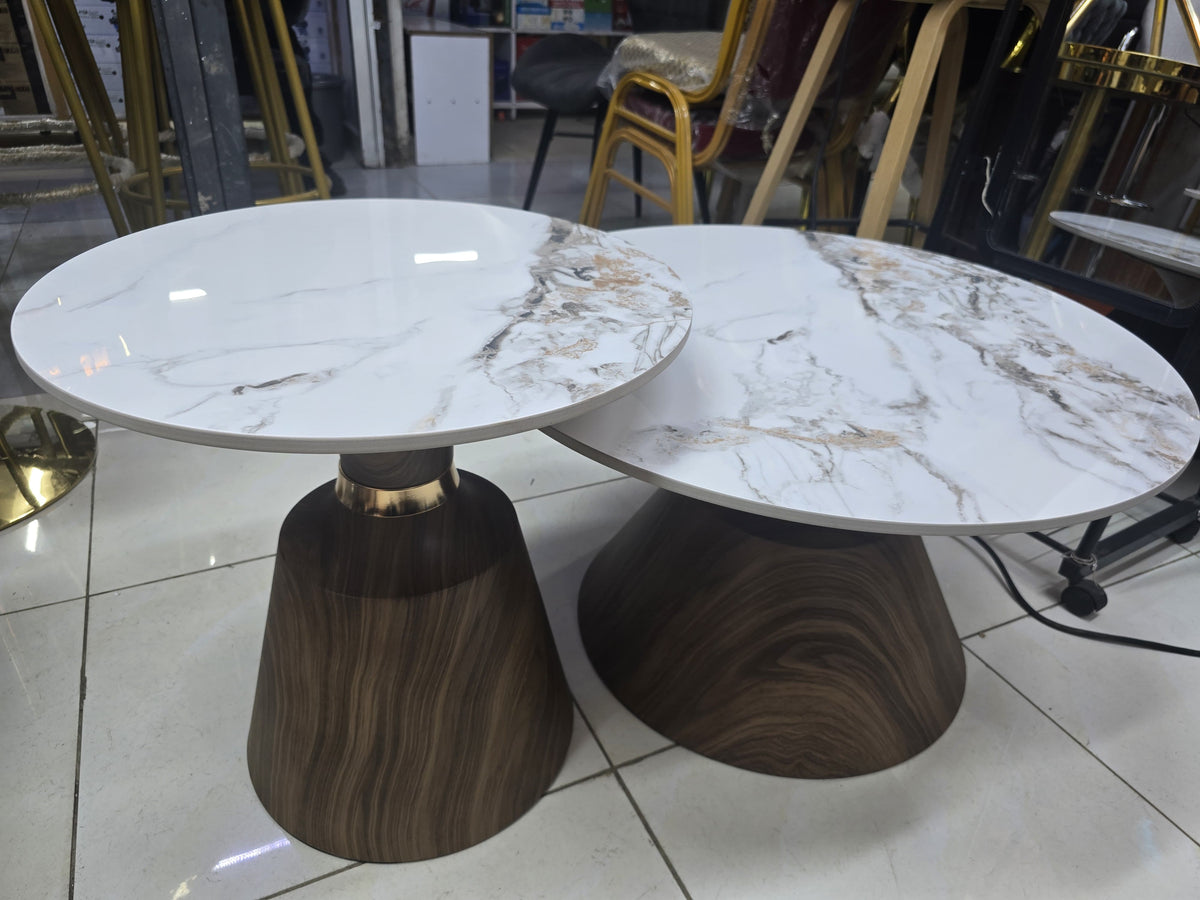 Marble-Top Nesting Coffee Tables