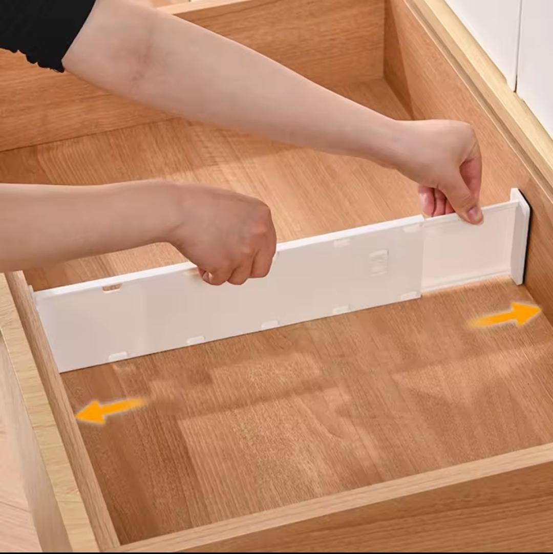 Gemelli Colllection telescopic drawer dividers separator ABS plastic adjustable drawer organiser spring tension storage divider kitchen bedroom office drawer compartment organiser space saving storage tool