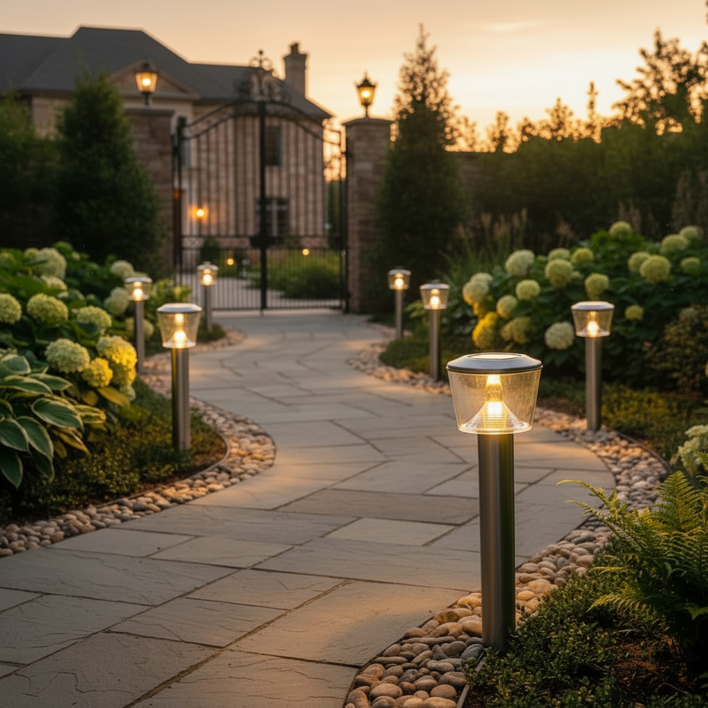 Anodized Aluminium LED Bollard Light LL 202P-0430-SS-WW