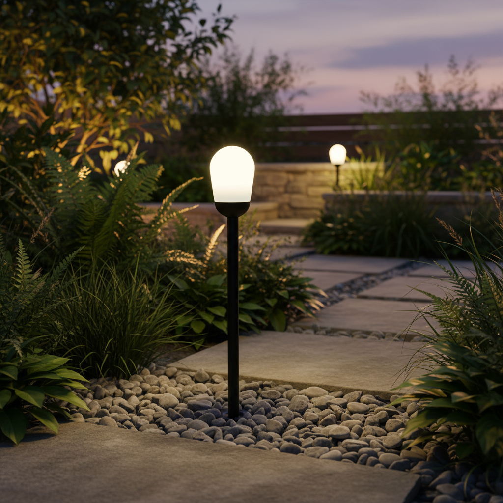 Vintage Garden Light with E27 Lamp Holder LL 505P-1015-BK