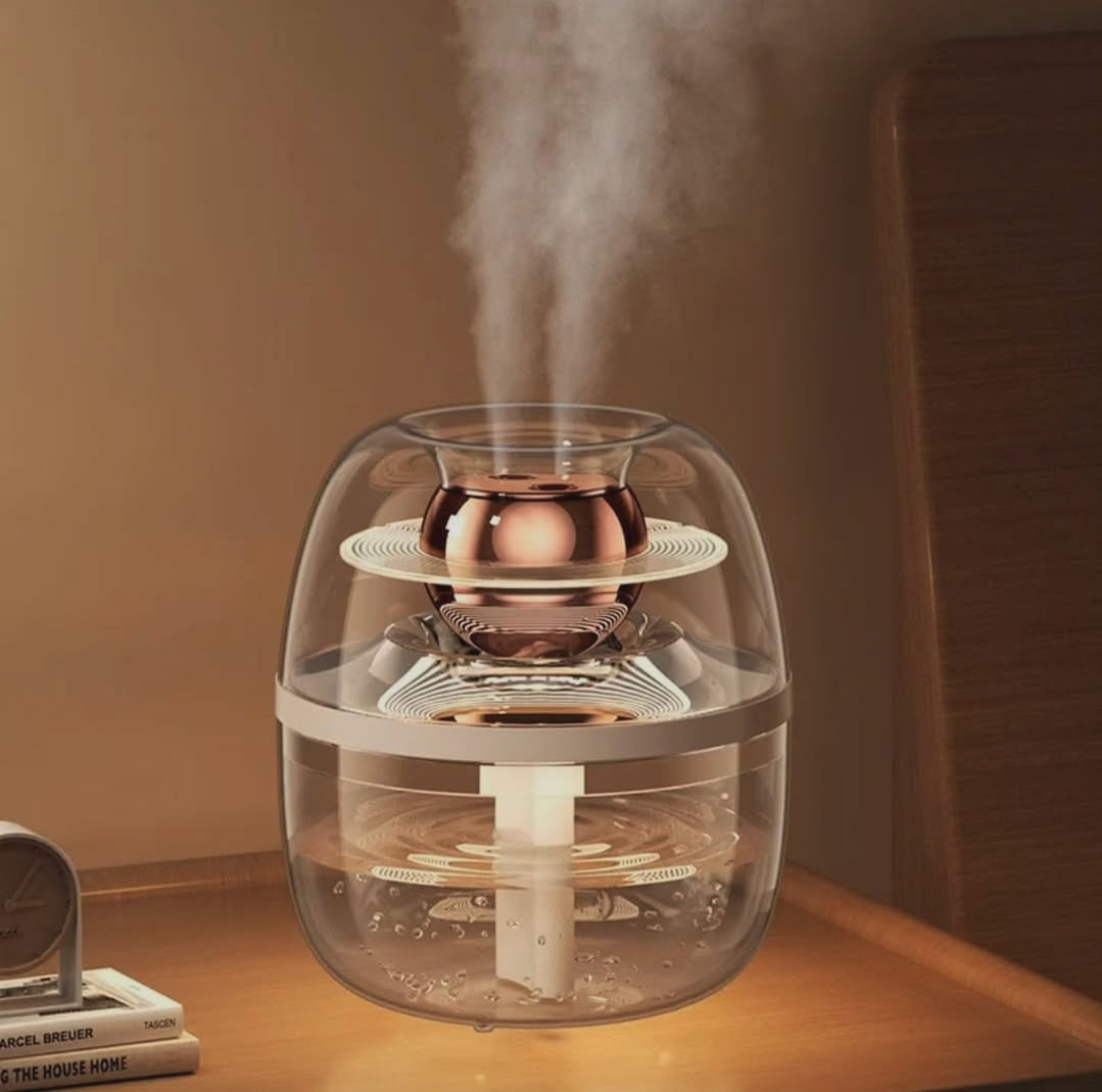Dual-Mist Humidifier – Nano Mist Air Humidifier with Night Light, Quiet Operation, Large Water Tank, and Auto Shut-Off for Home and Office Use