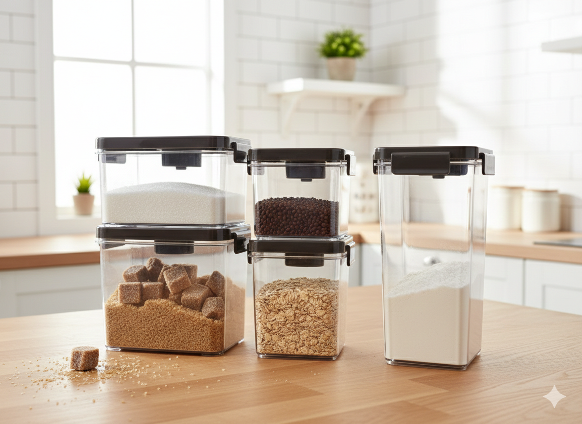 5-in-1 Airtight Cereal & Storage Containers