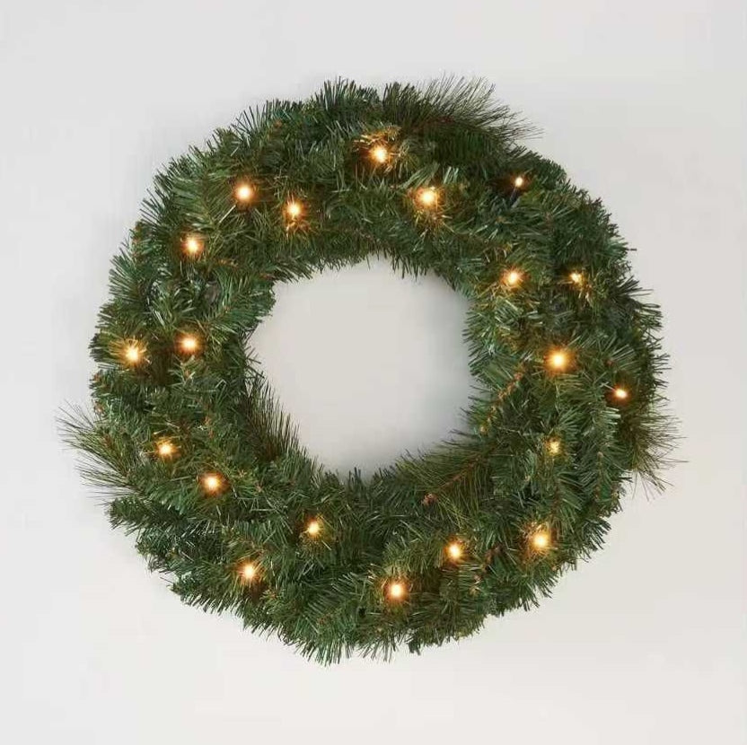 Christmas Wreath Decoration with LED Lights