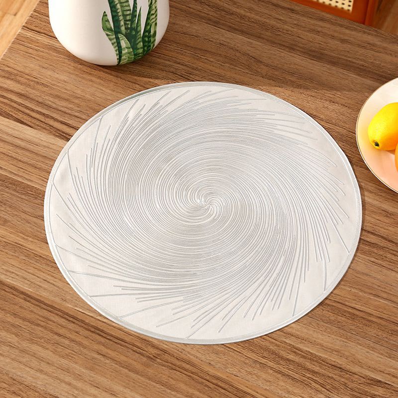 6 Piece Swirl PVC Placemat Set