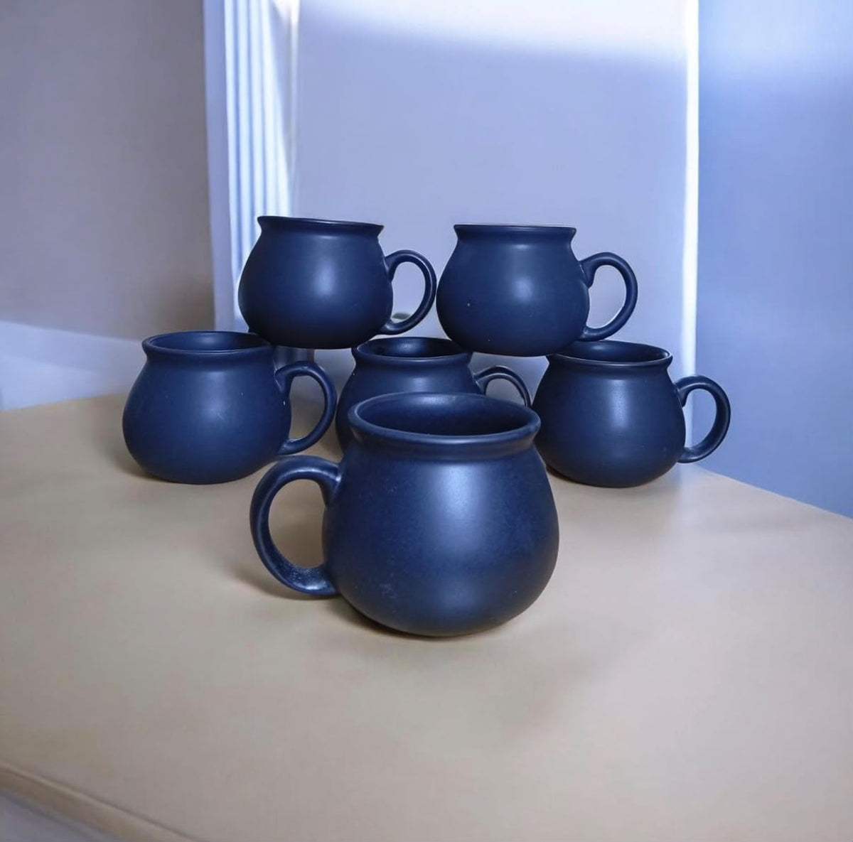 Pot-Shaped Aesthetic Mug – Black