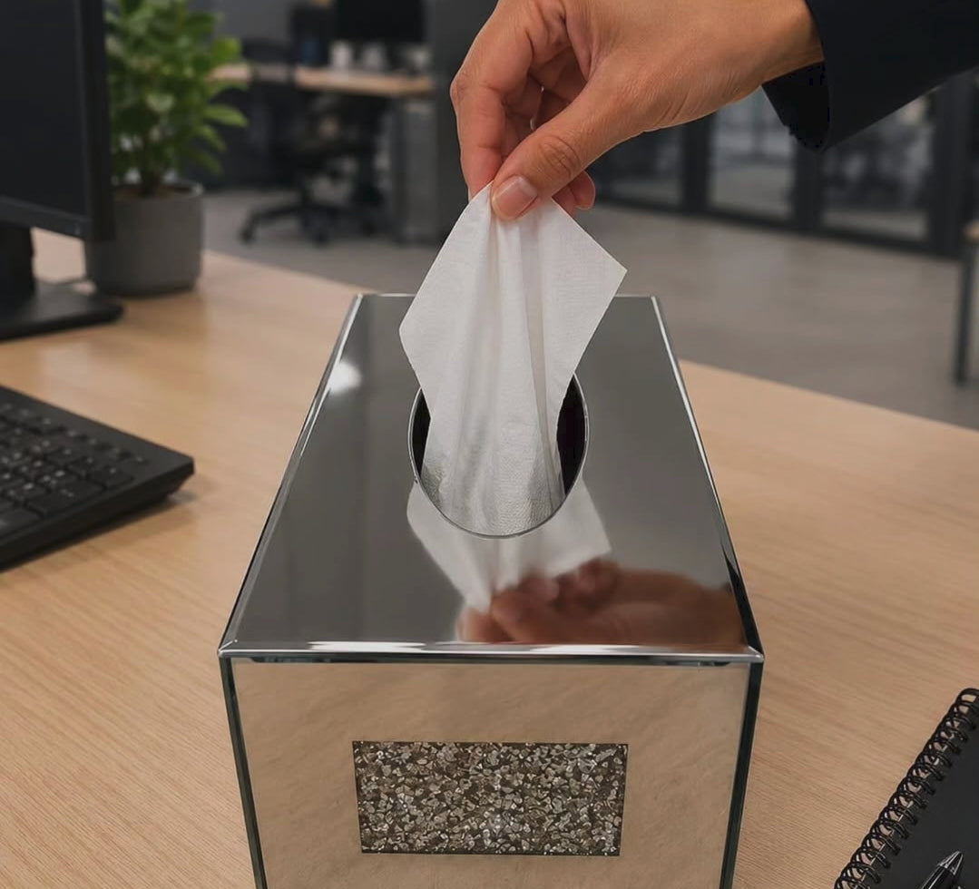 Crystal Serviette Box Holder, crystal-style dining table serviette organiser - available in Nairobi, Kenya