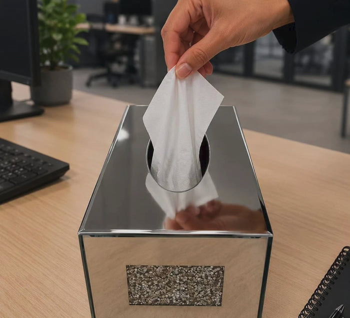 Crystal Serviette Box Holder, crystal-style dining table serviette organiser - available in Nairobi, Kenya