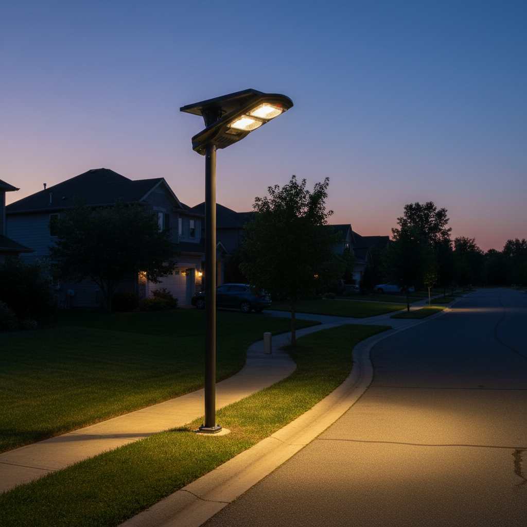 Solar Street Light, 200W with Pole 