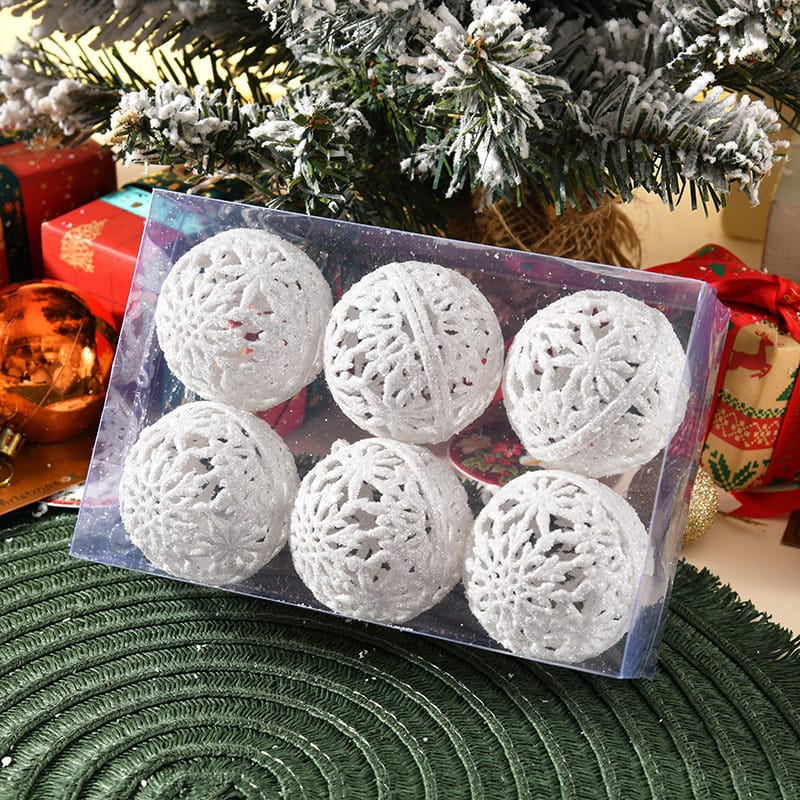 6-Piece 6cm Christmas Ball Ornaments