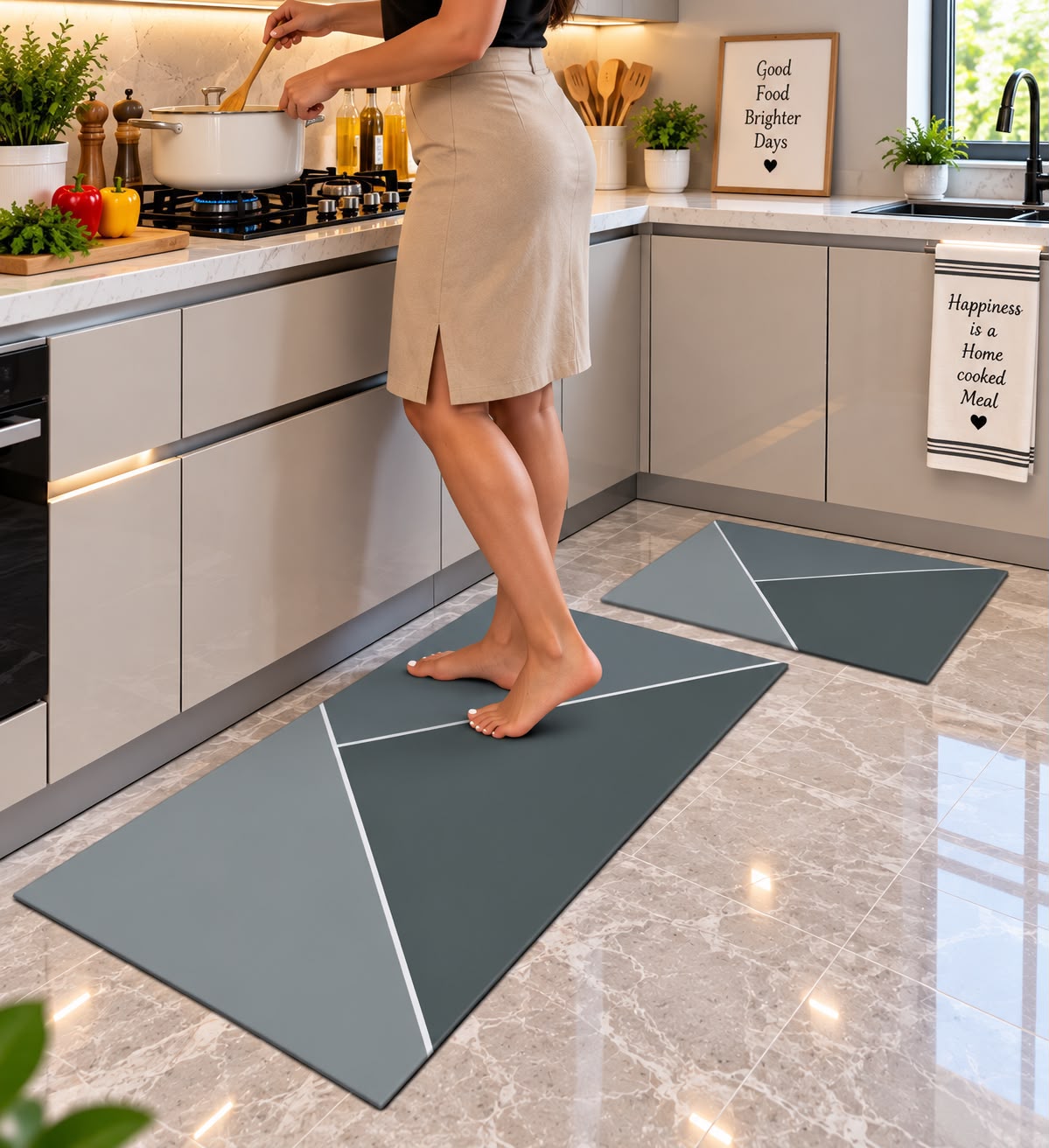Rubber Bottom Kitchen Mat