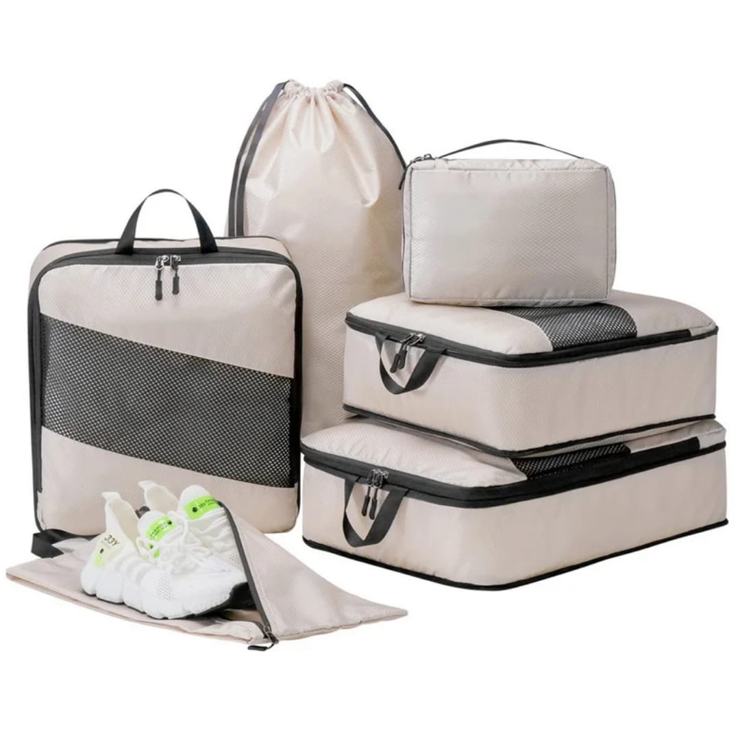6-Piece Travel Storage Compression Cubes Set