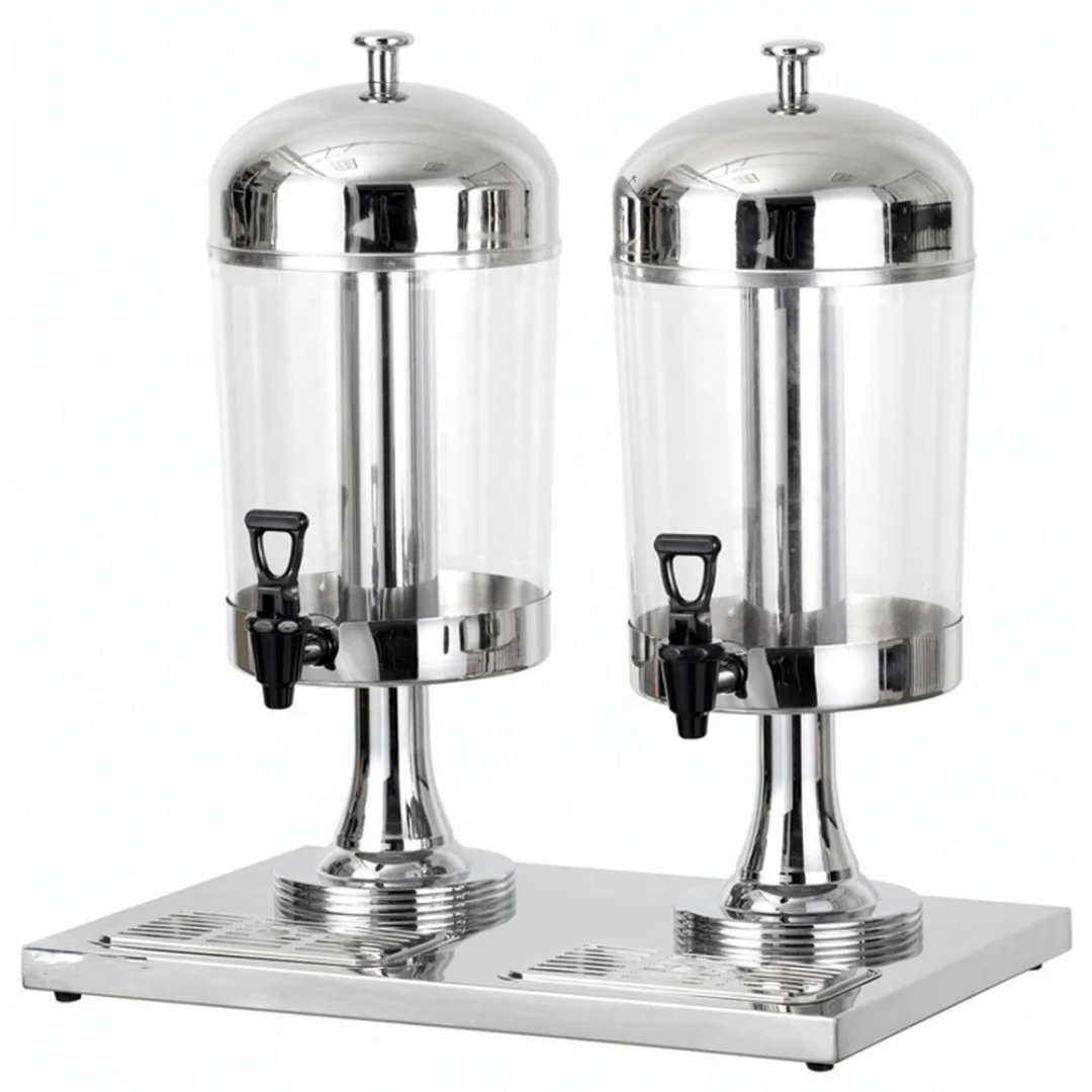 Stainless Steel Double Bowls Juice Dispenser