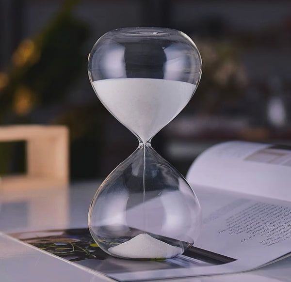 1-hour hourglass sand timer for measuring focused periods during work, study, reading, meditation, cooking, and other timed activities
