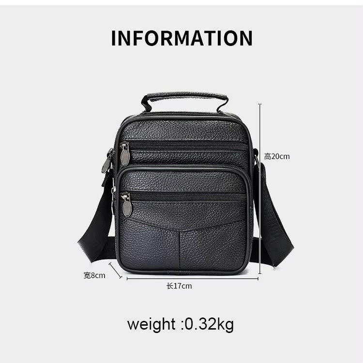 Unisex Leather Crossbody Bag