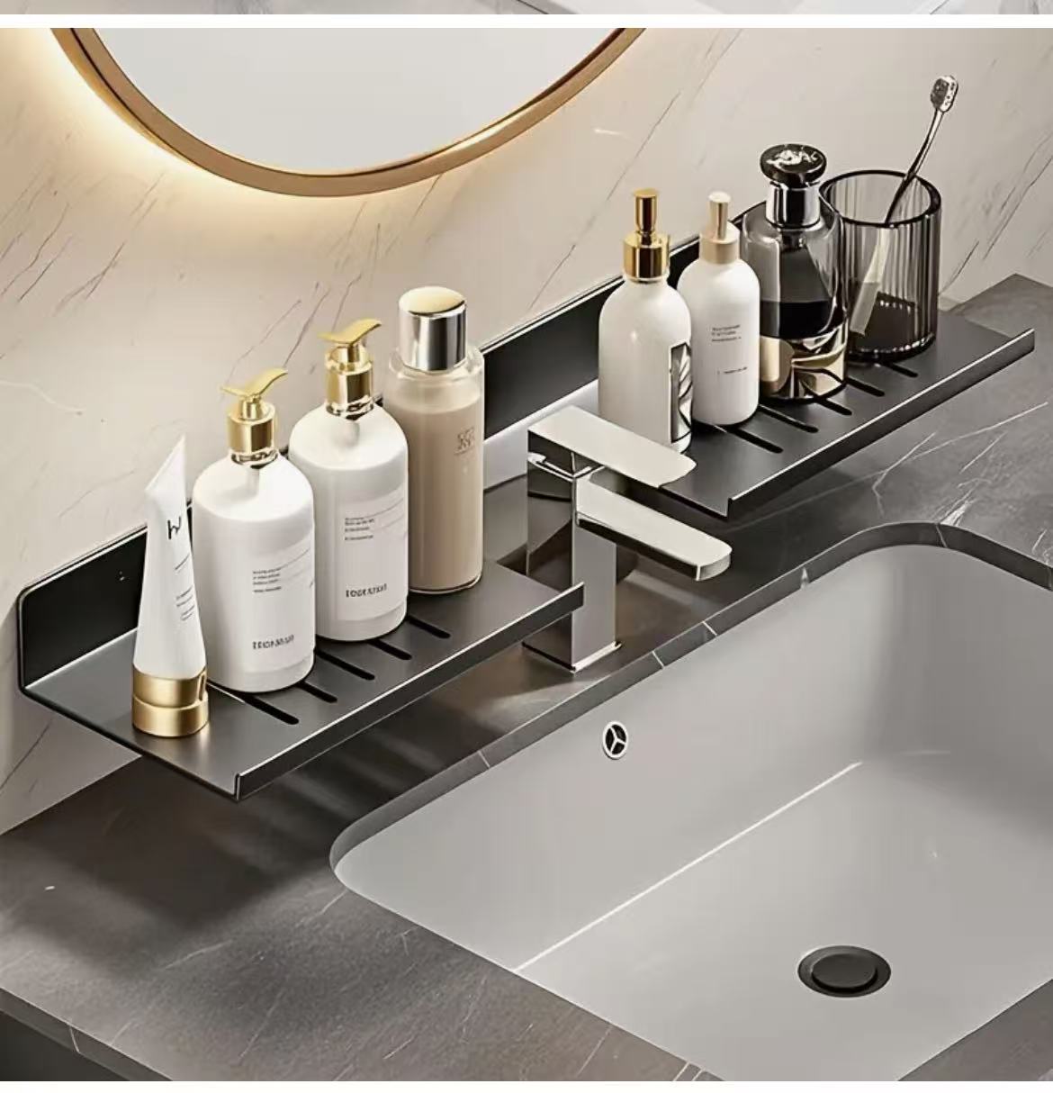 Wall Mounted Bathroom Storage Rack