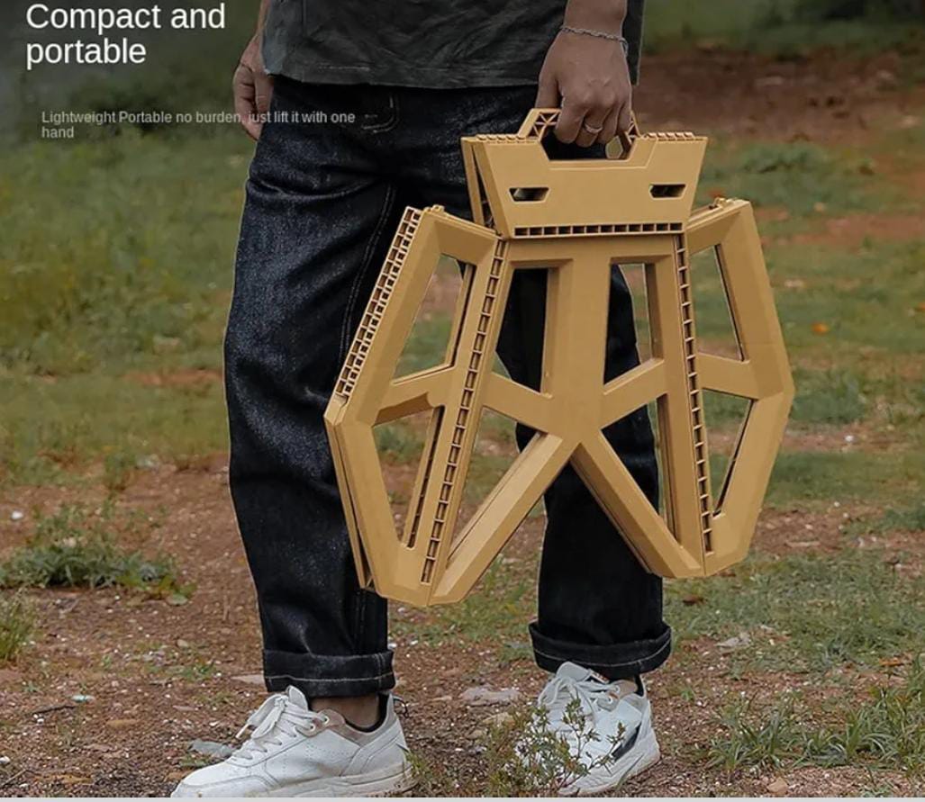 Adjustable Height Foldable Camping and Outdoor Stool