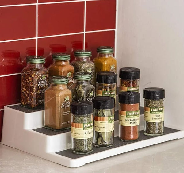Spice Rack, 3-Tier Non-Slip Multi-Purpose 36.5x24x8.5cm 