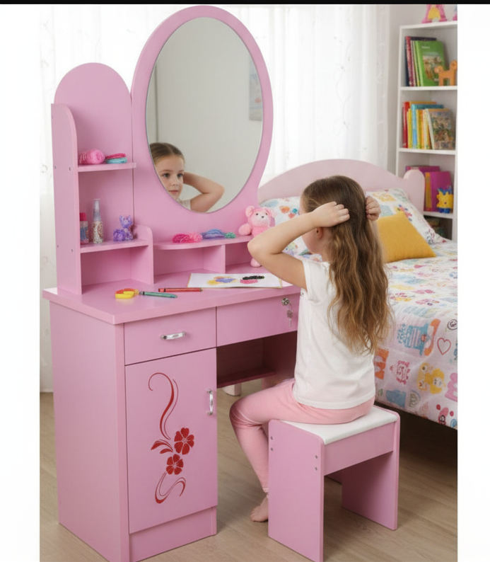 Pink Executive Dressing Table
