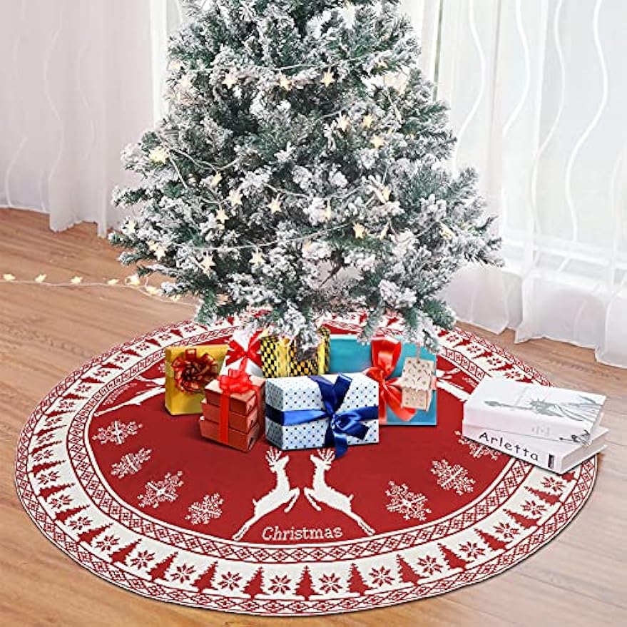 122cm Knitted Christmas Tree Skirt
