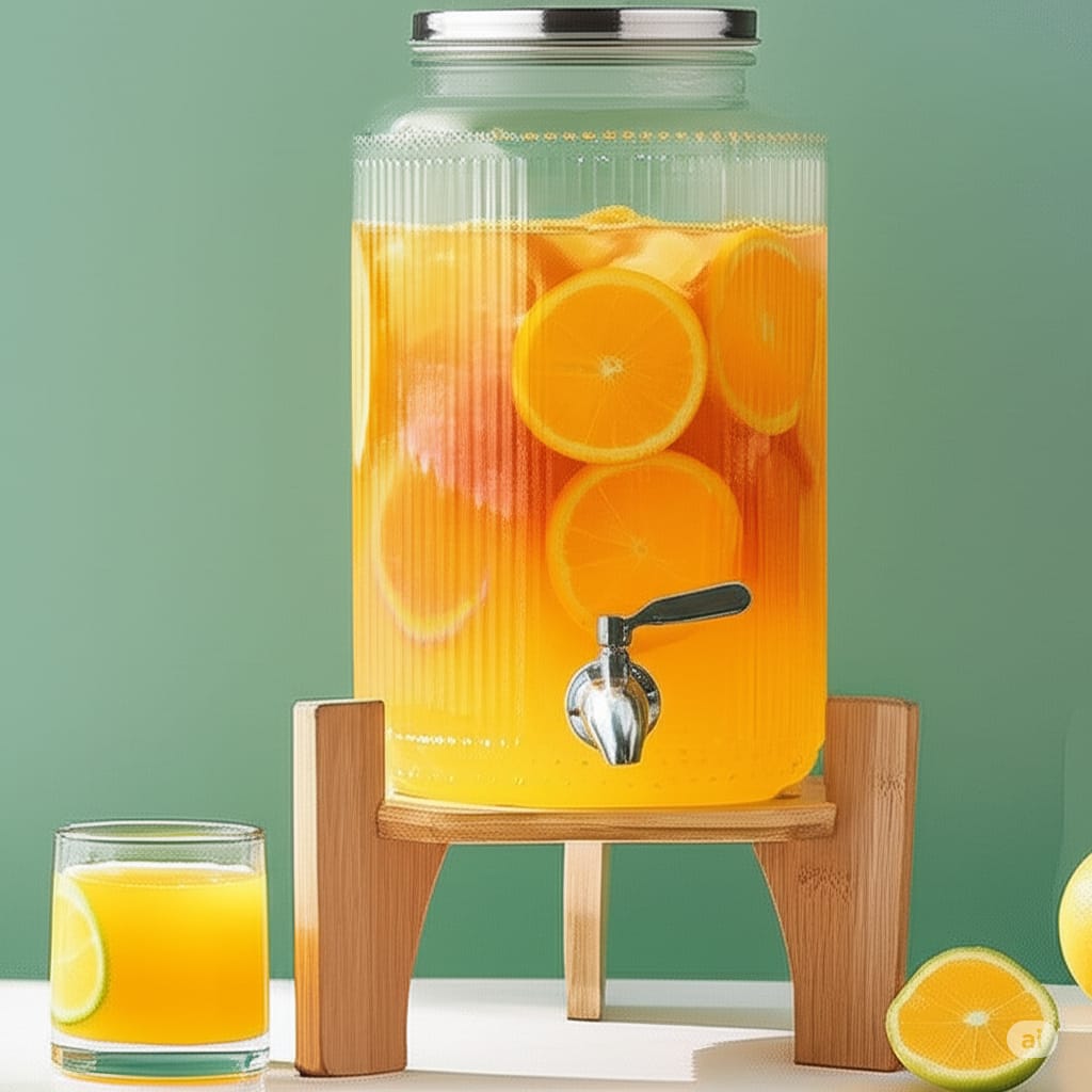 Ribbed Juice Dispenser